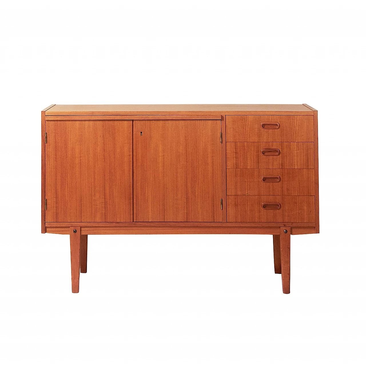 Credenza con scrittoio in teak, anni '60 1118839