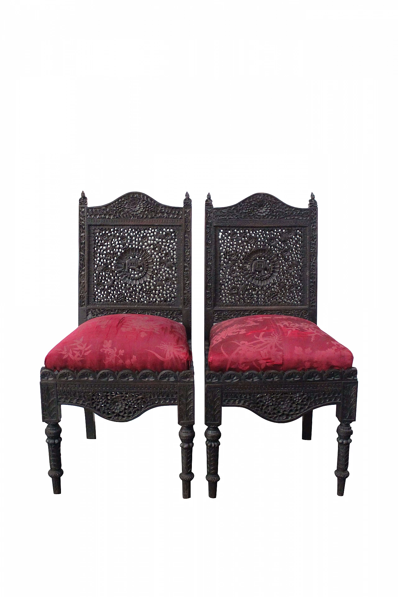 Coppia di sedie da pranzo coloniali, '800 1118932