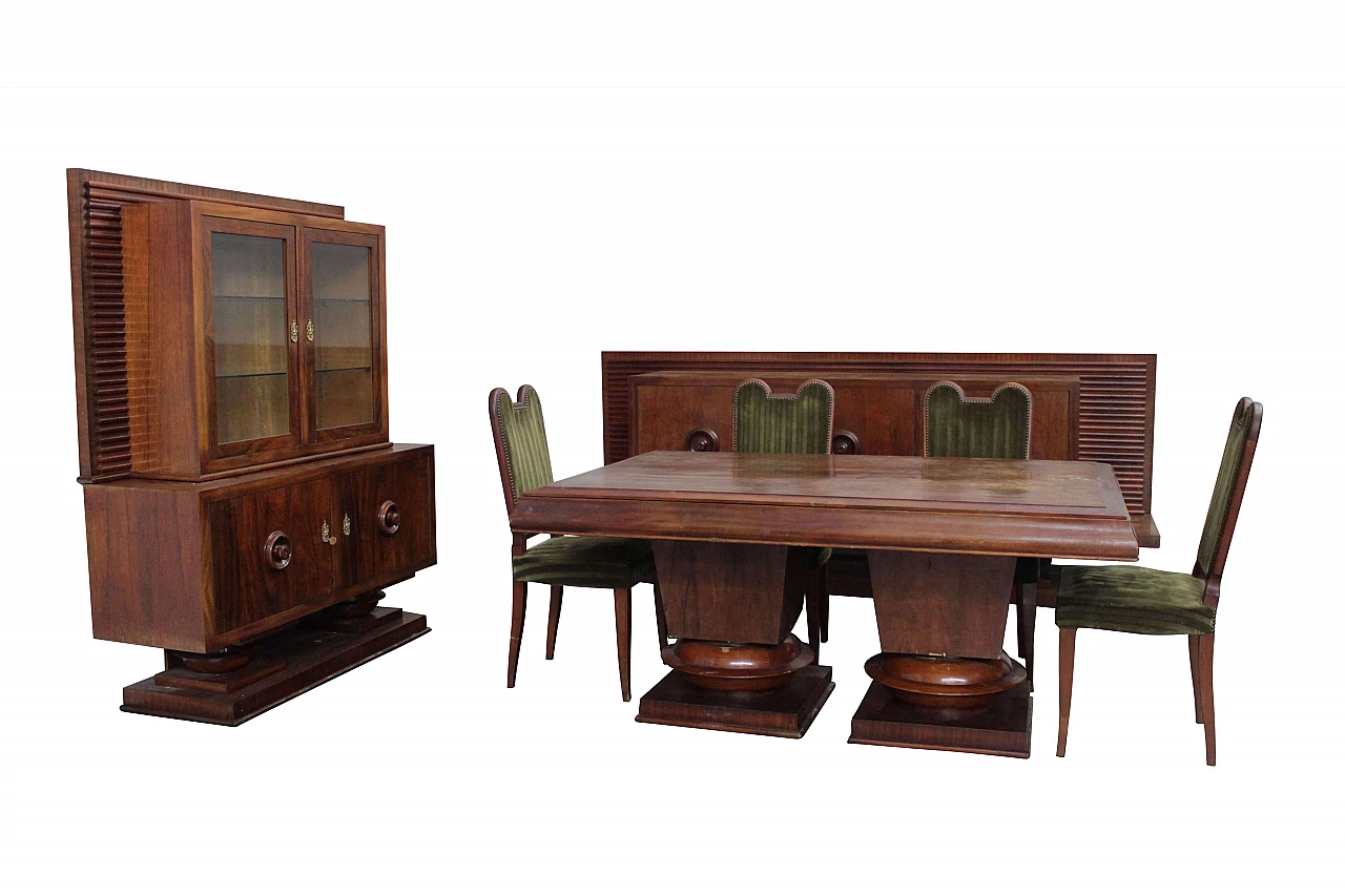 Set completo per sala da pranzo in palissandro di Jaque Kleine, 1943 1119724