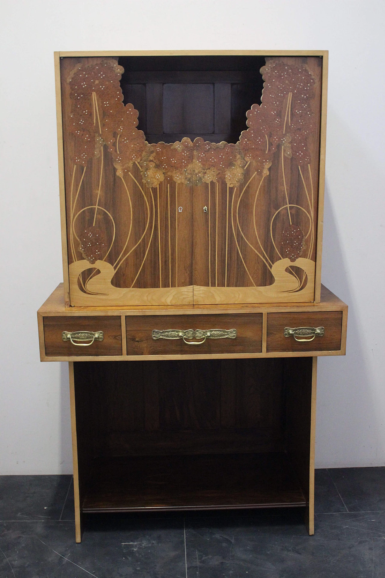 Secretaire in rosewood Art Nouveau style, 1940s 1119942