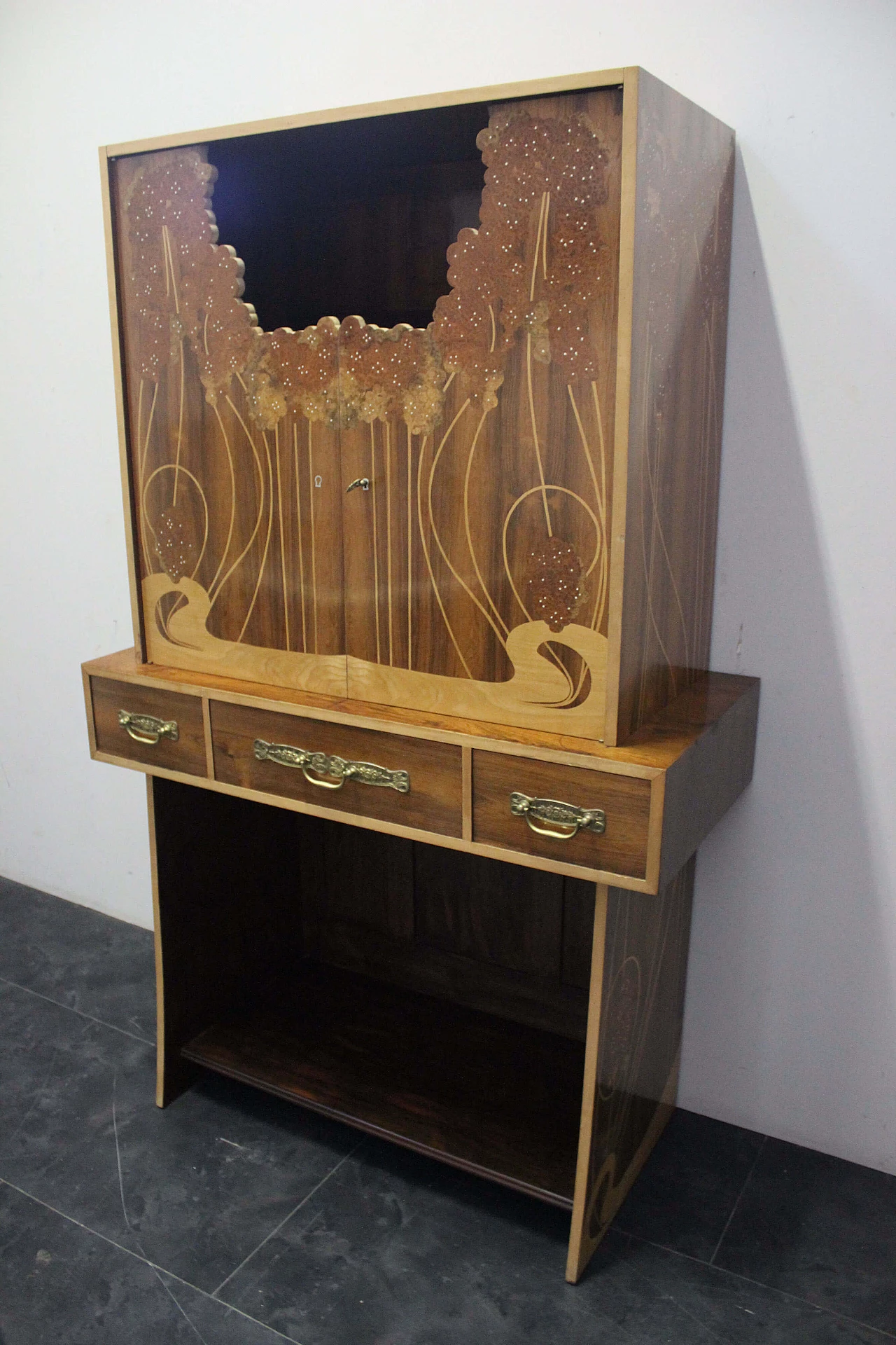 Secretaire in rosewood Art Nouveau style, 1940s 1119943