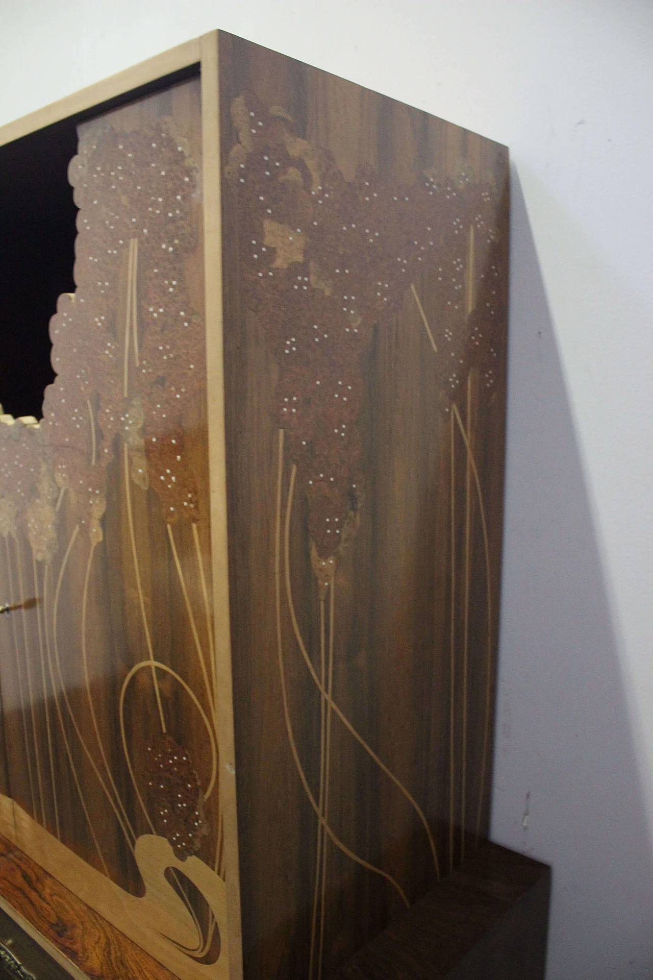 Secretaire in rosewood Art Nouveau style, 1940s 1119944