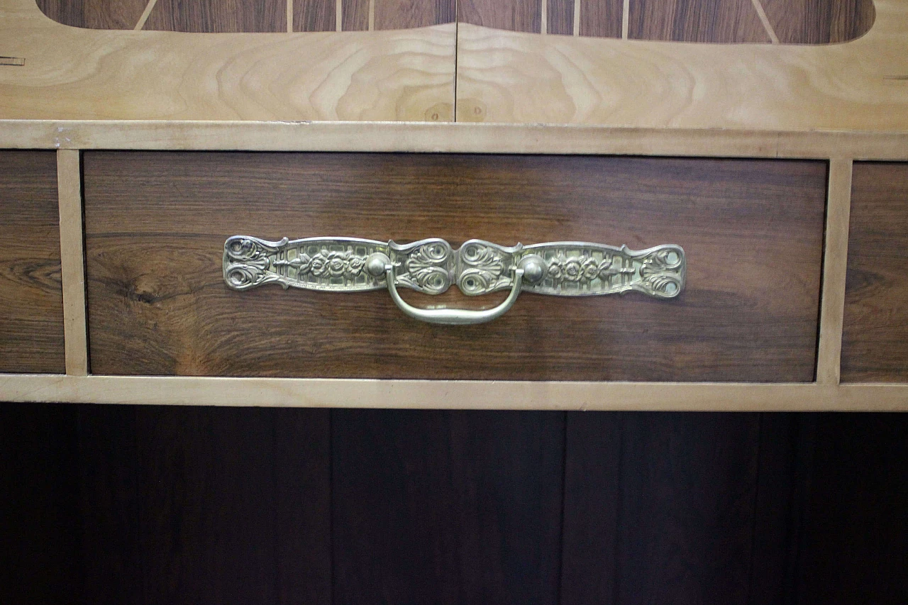 Secretaire in rosewood Art Nouveau style, 1940s 1119985