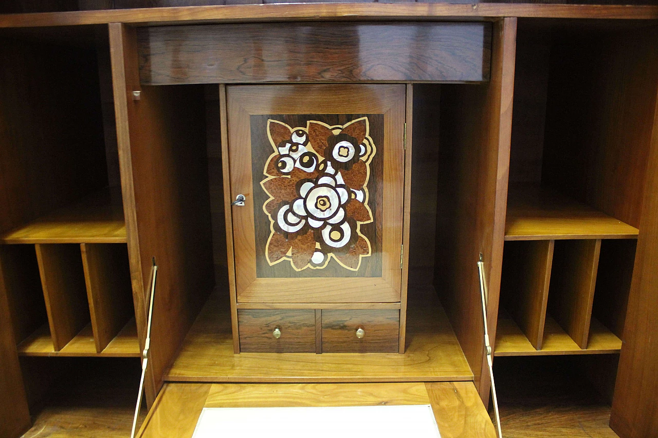 Secretaire in rosewood Art Nouveau style, 1940s 1119995