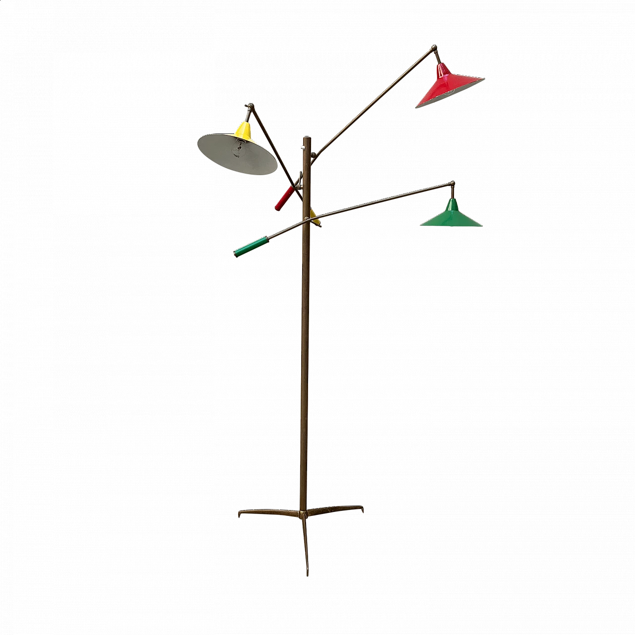 Floor lamp with three arms attributable to Triennale di Arredoluce 1120397