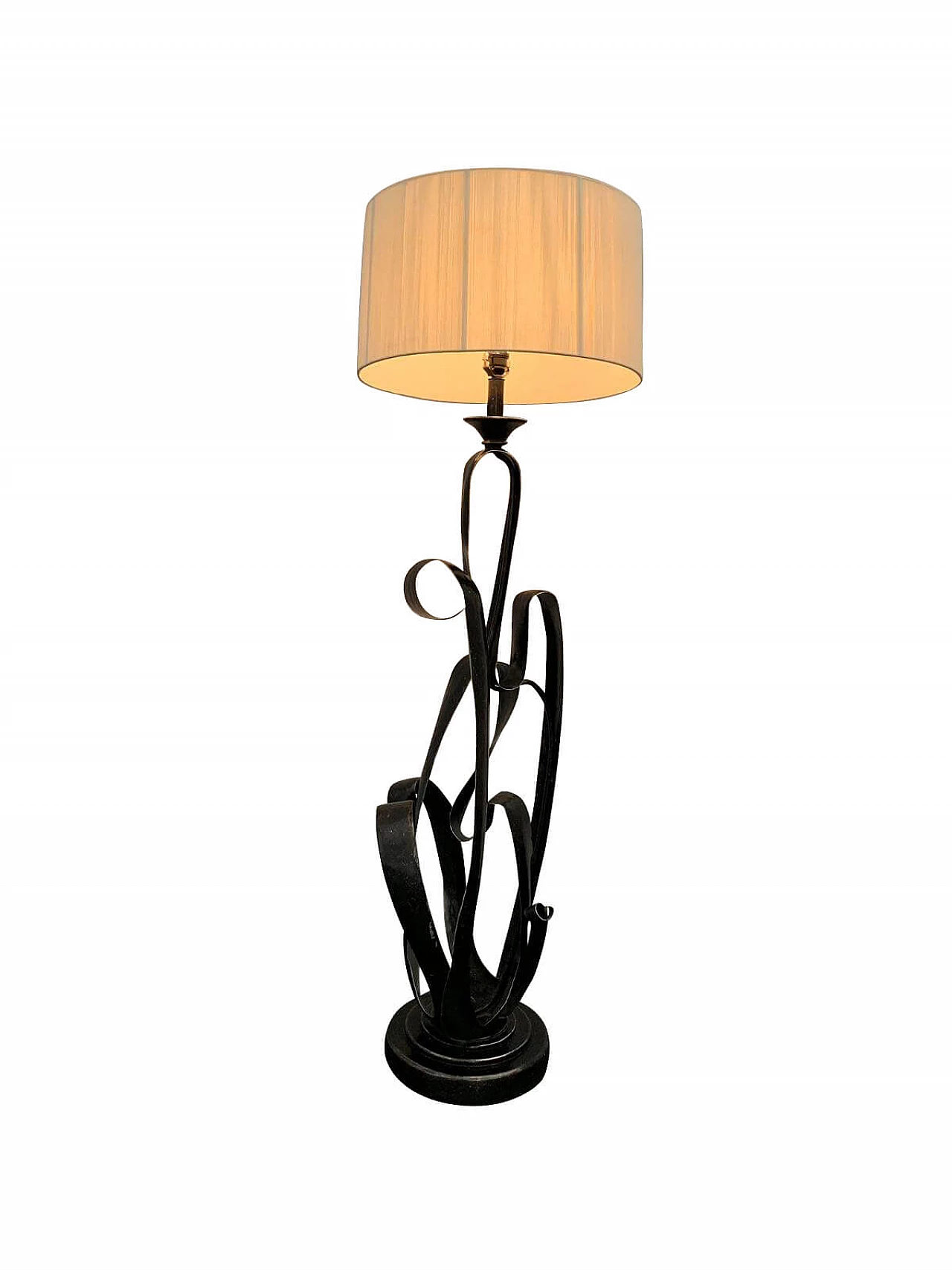 Wrought iron floor lamp, 80's 1120459