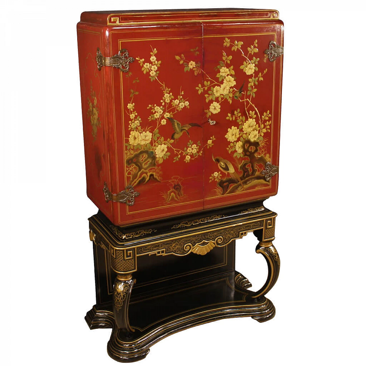 Italian chinoiserie lacquered bar cabinet 1121297