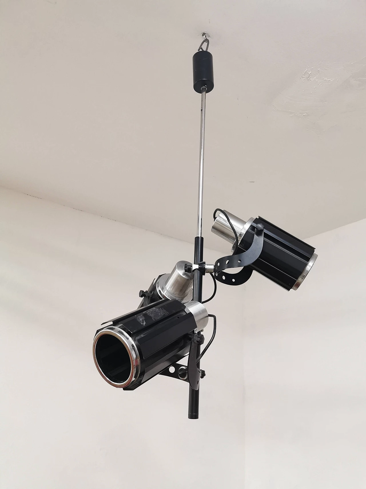 Metal chandelier with spotlights, 1970's 1121475