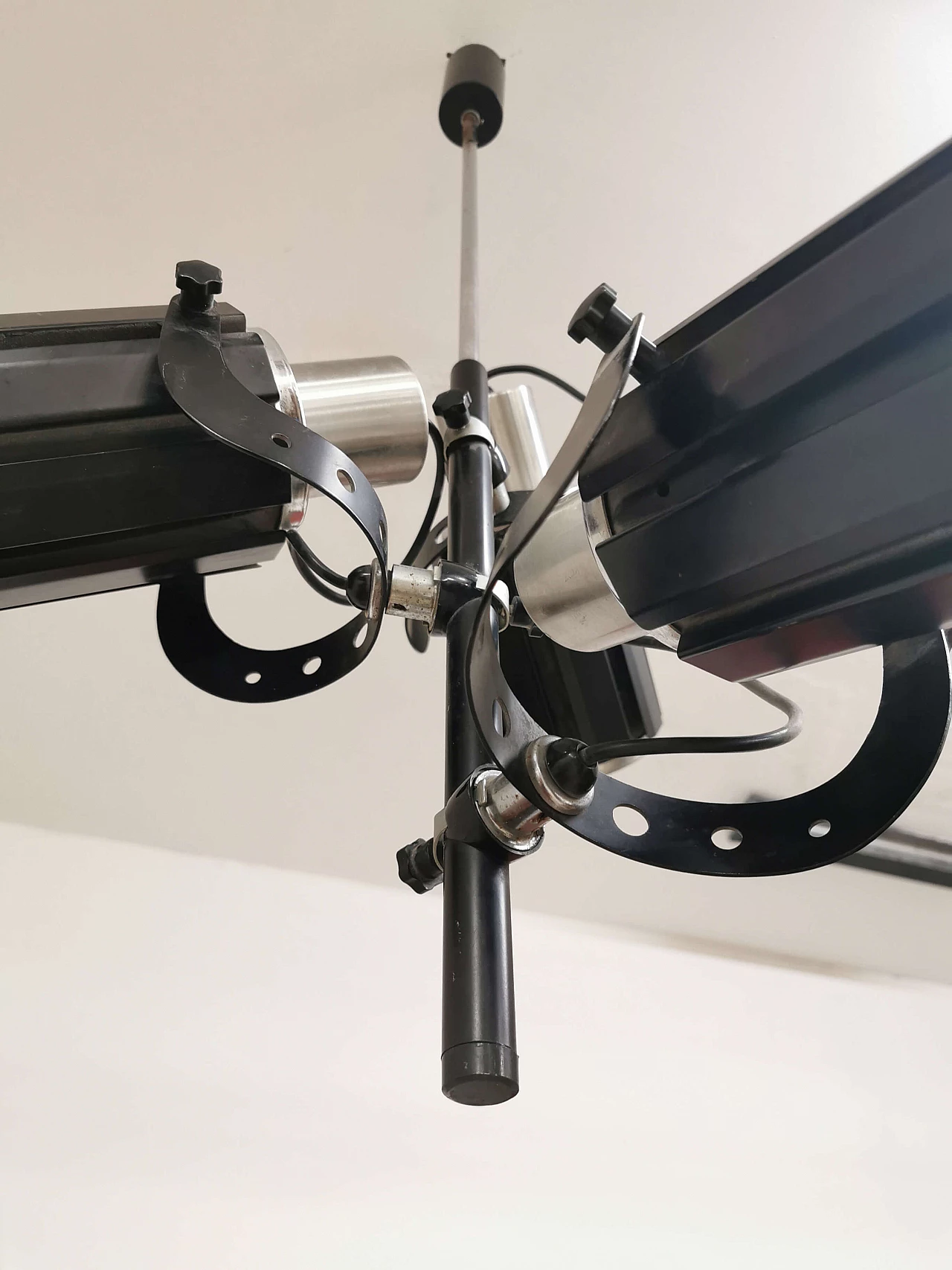 Metal chandelier with spotlights, 1970's 1121478