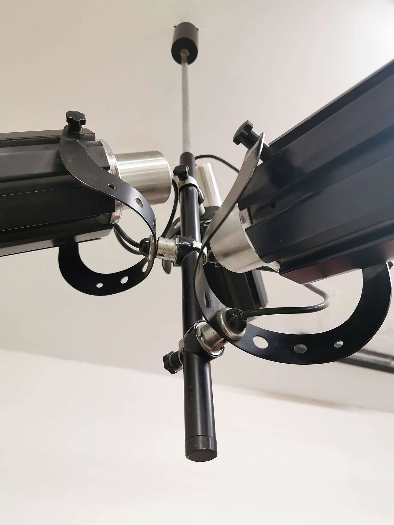 Metal chandelier with spotlights, 1970's 1121479