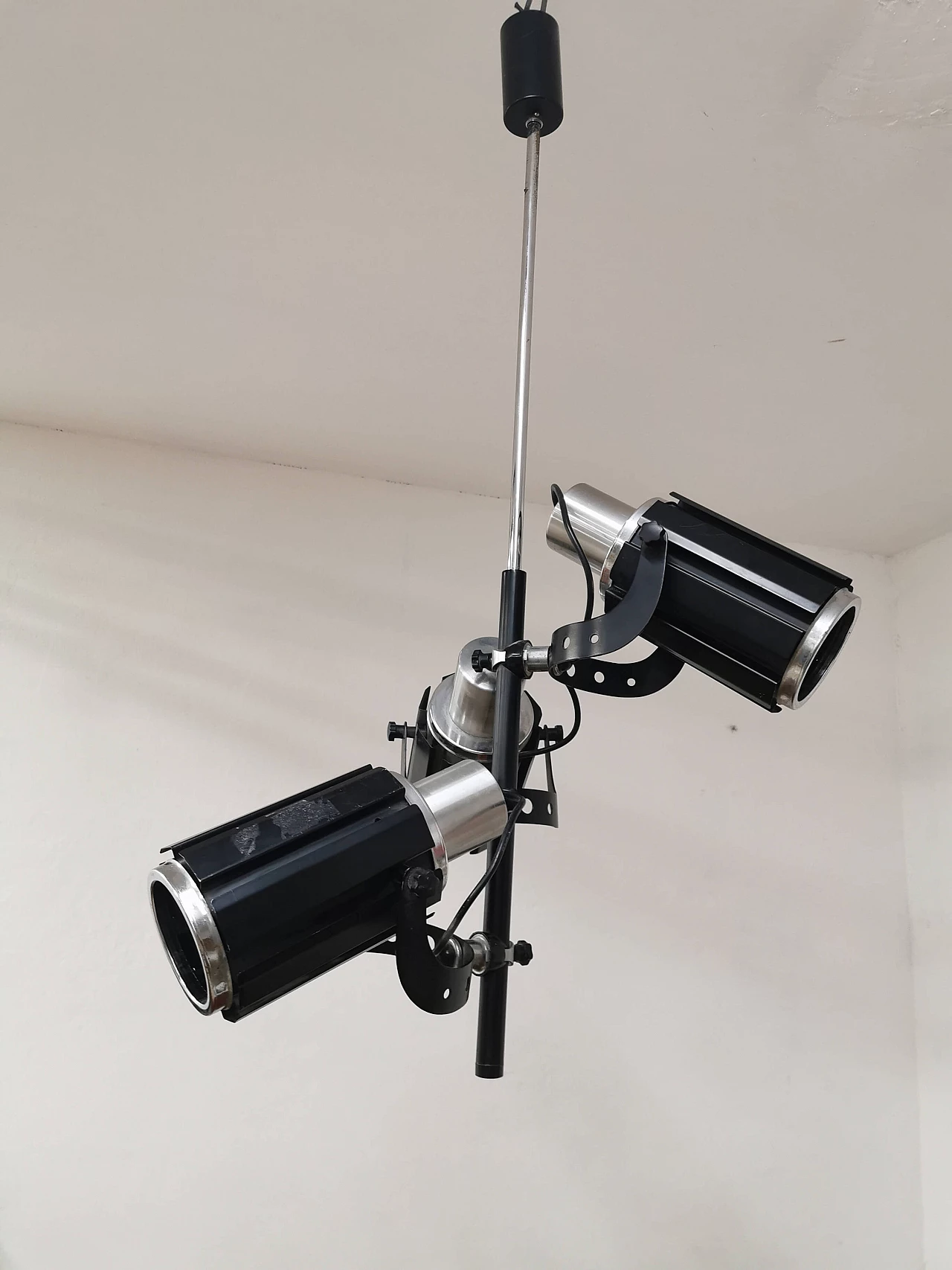 Metal chandelier with spotlights, 1970's 1121480