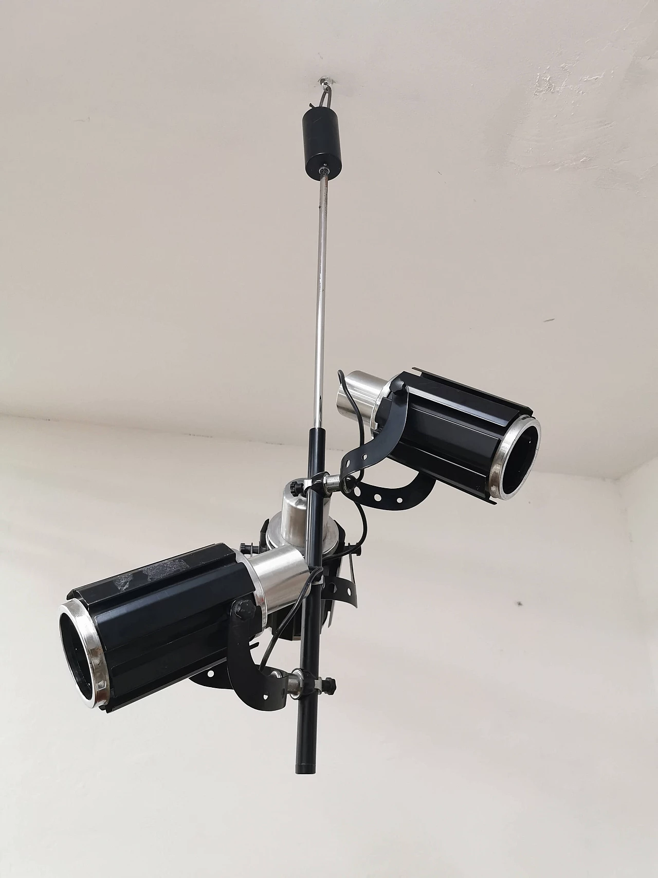 Metal chandelier with spotlights, 1970's 1121481