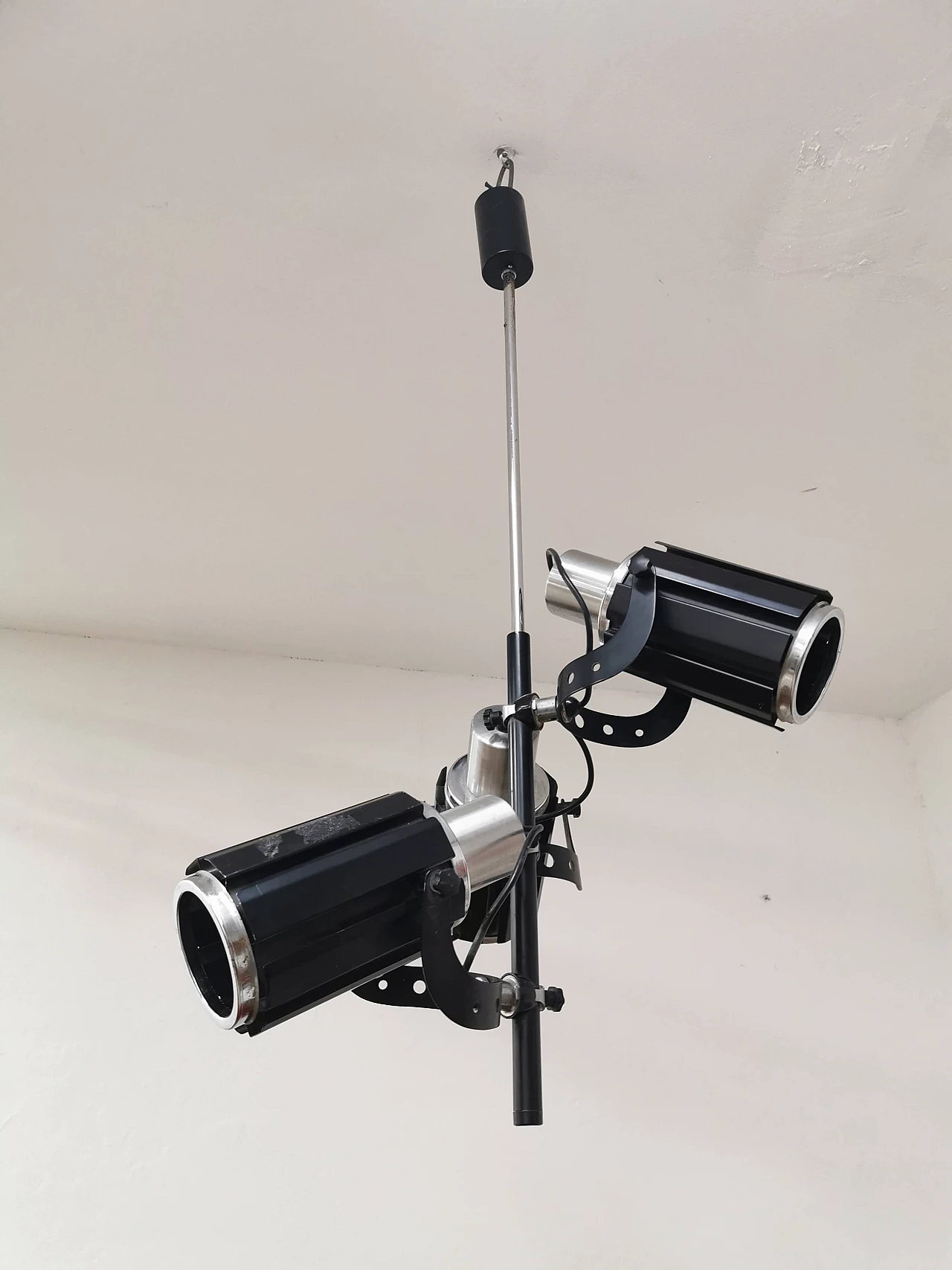 Metal chandelier with spotlights, 1970's 1121482