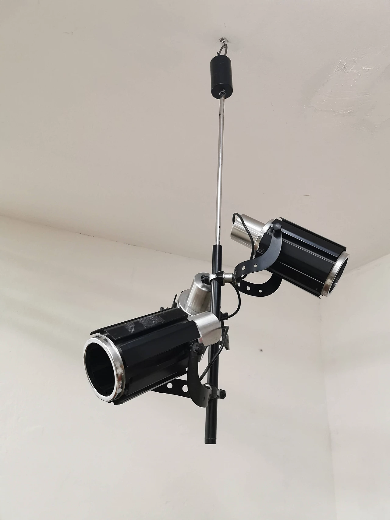 Metal chandelier with spotlights, 1970's 1121488