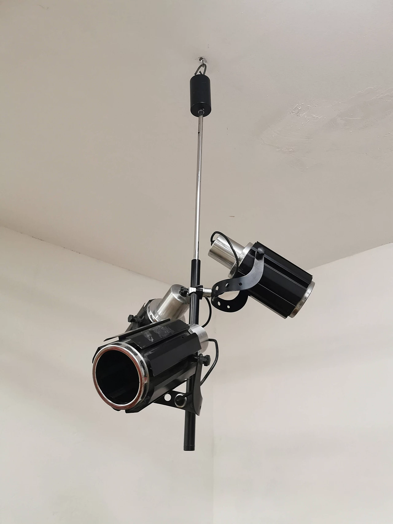 Metal chandelier with spotlights, 1970's 1121489