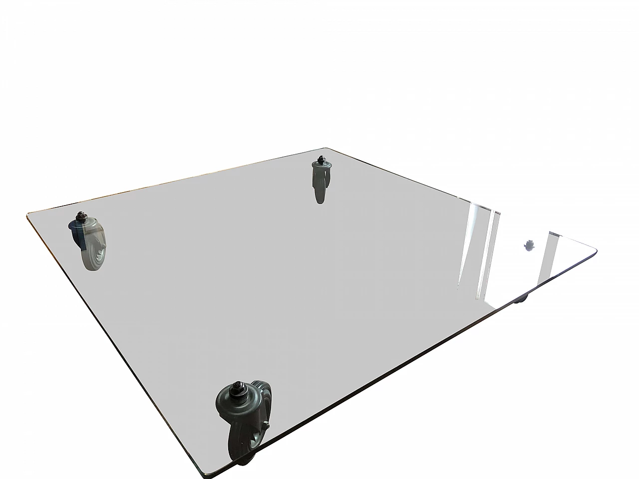 Tavolo con ruote di Gae Aulenti per Fontana Arte, anni '80 1121904