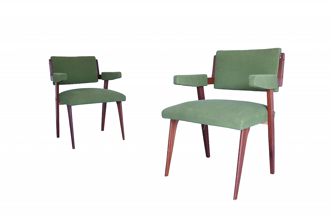 Pair of teak armchairs, 1960s 1121965