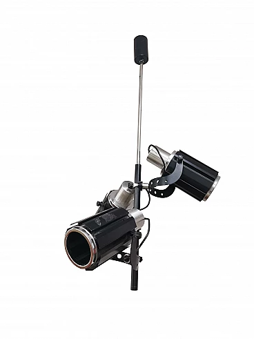 Metal chandelier with spotlights, 1970's