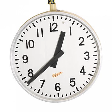 Orologio bifacciale da stazione Ericsson, anni '60