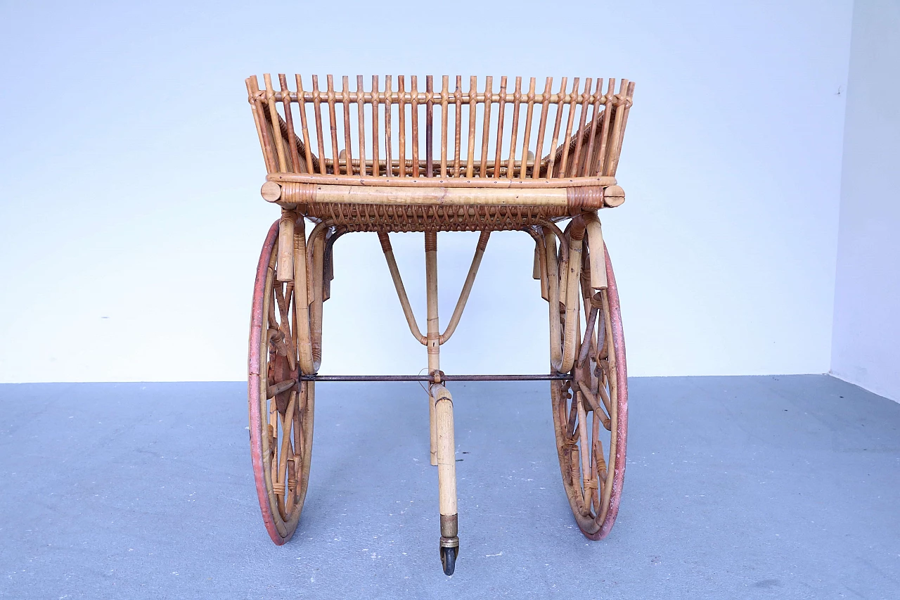 Carrello bar in bamboo, anni '60 1123108