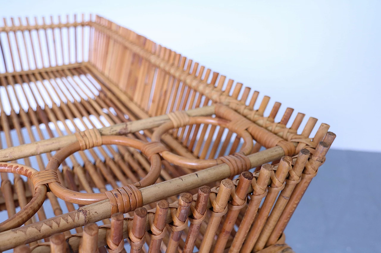 Carrello bar in bamboo, anni '60 1123112