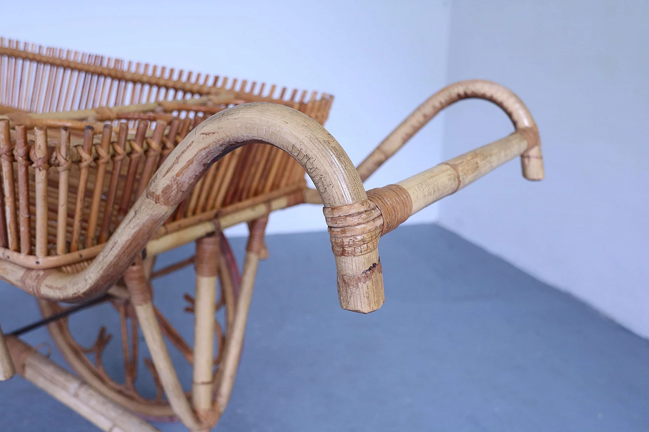 Carrello bar in bamboo, anni '60 1123114