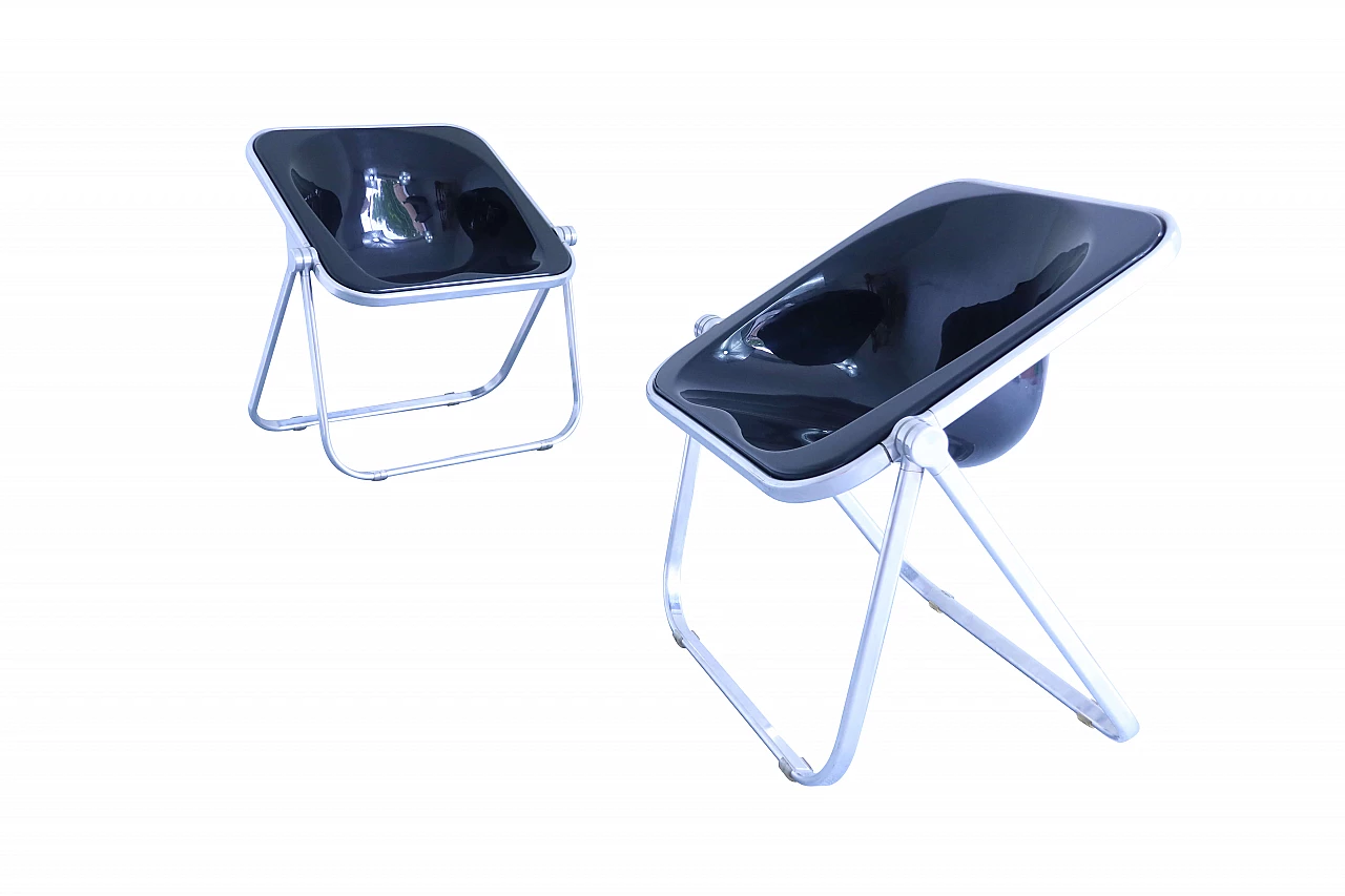 Pair of Plona chairs by Giancarlo Piretti for Anonima Castelli 1123224