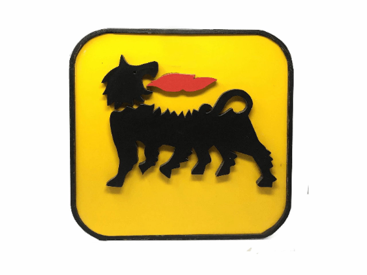 Insegna originale in legno Agip di Luigi Broggini, anni '60 1123541