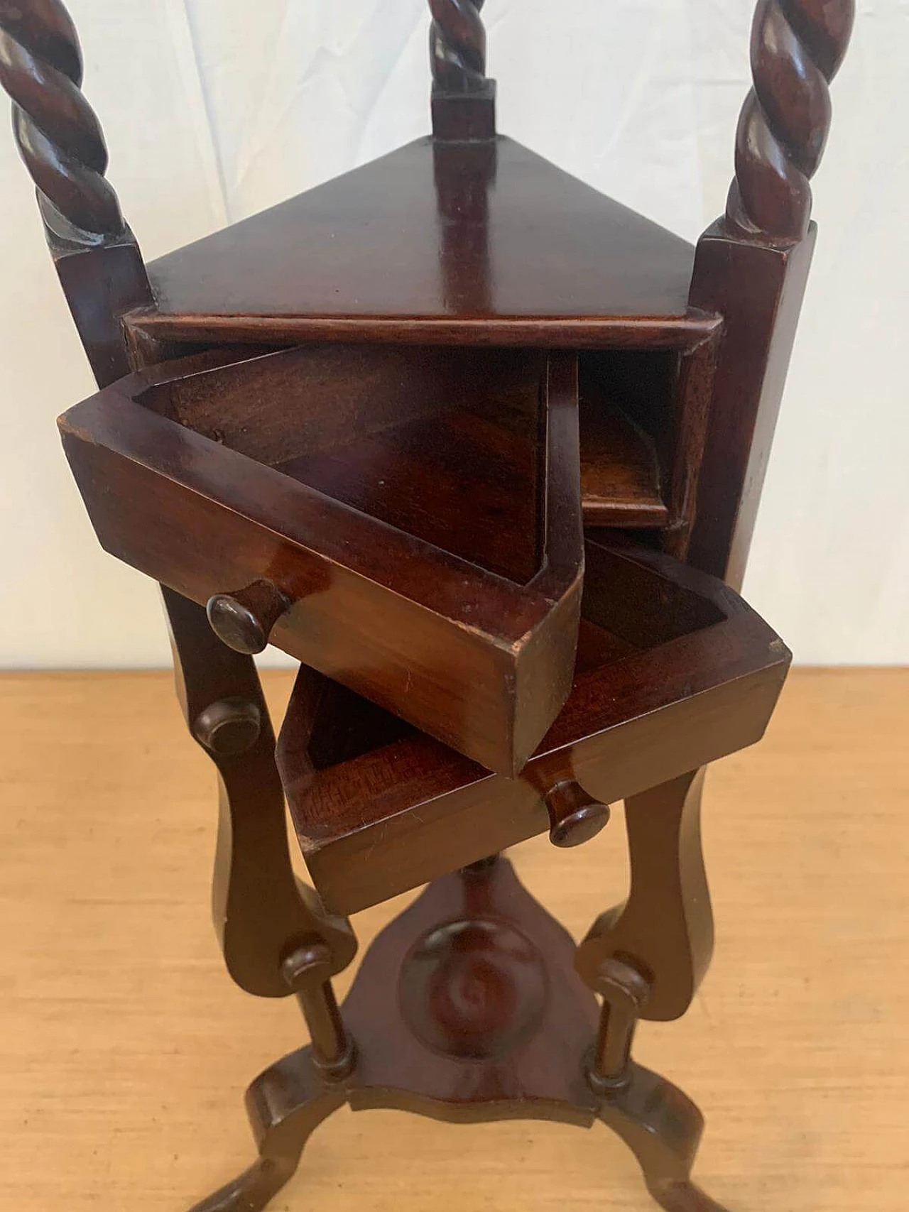 19th century mahogany plant carrier with drawers 1123820