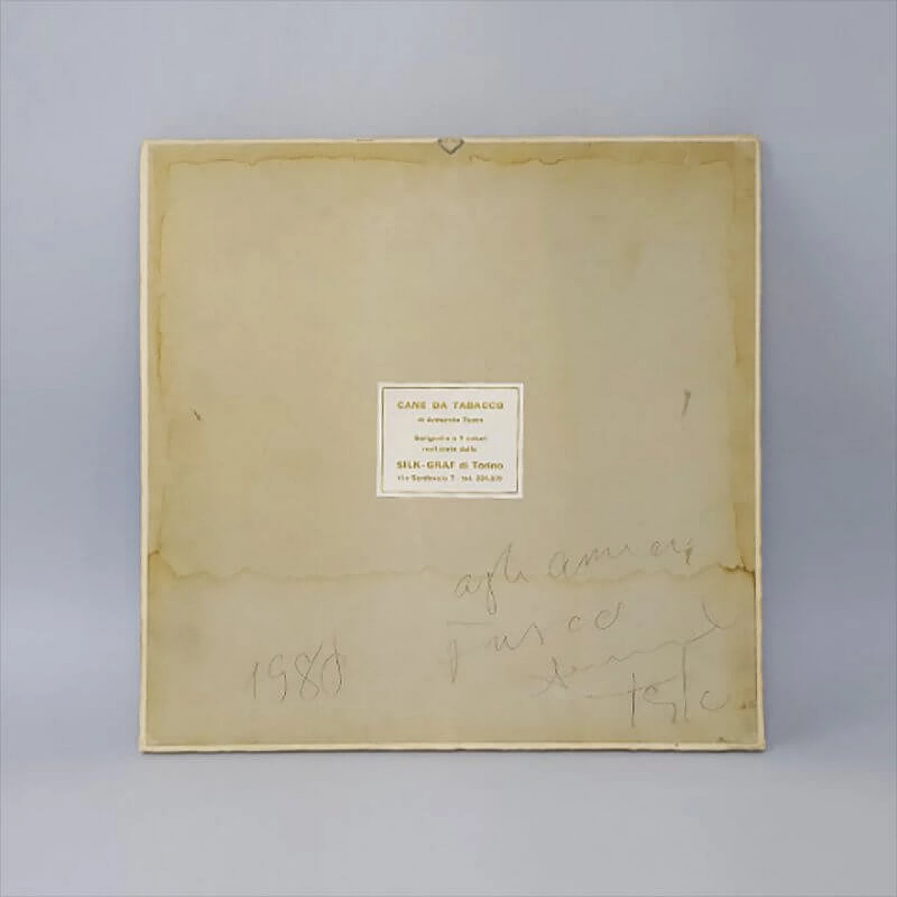 Serigraphy Cane da Tabacco by Armando Testa, 1970s 1123952