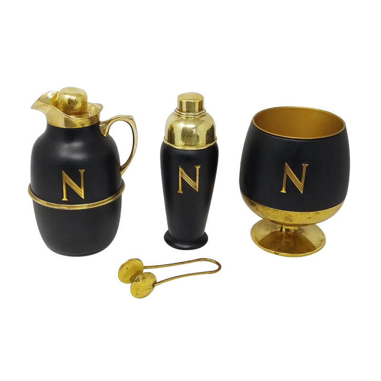 Brass Cocktail Set designed by Aldo Tura for Napoleon Cognac, Italy, 60s 1124138