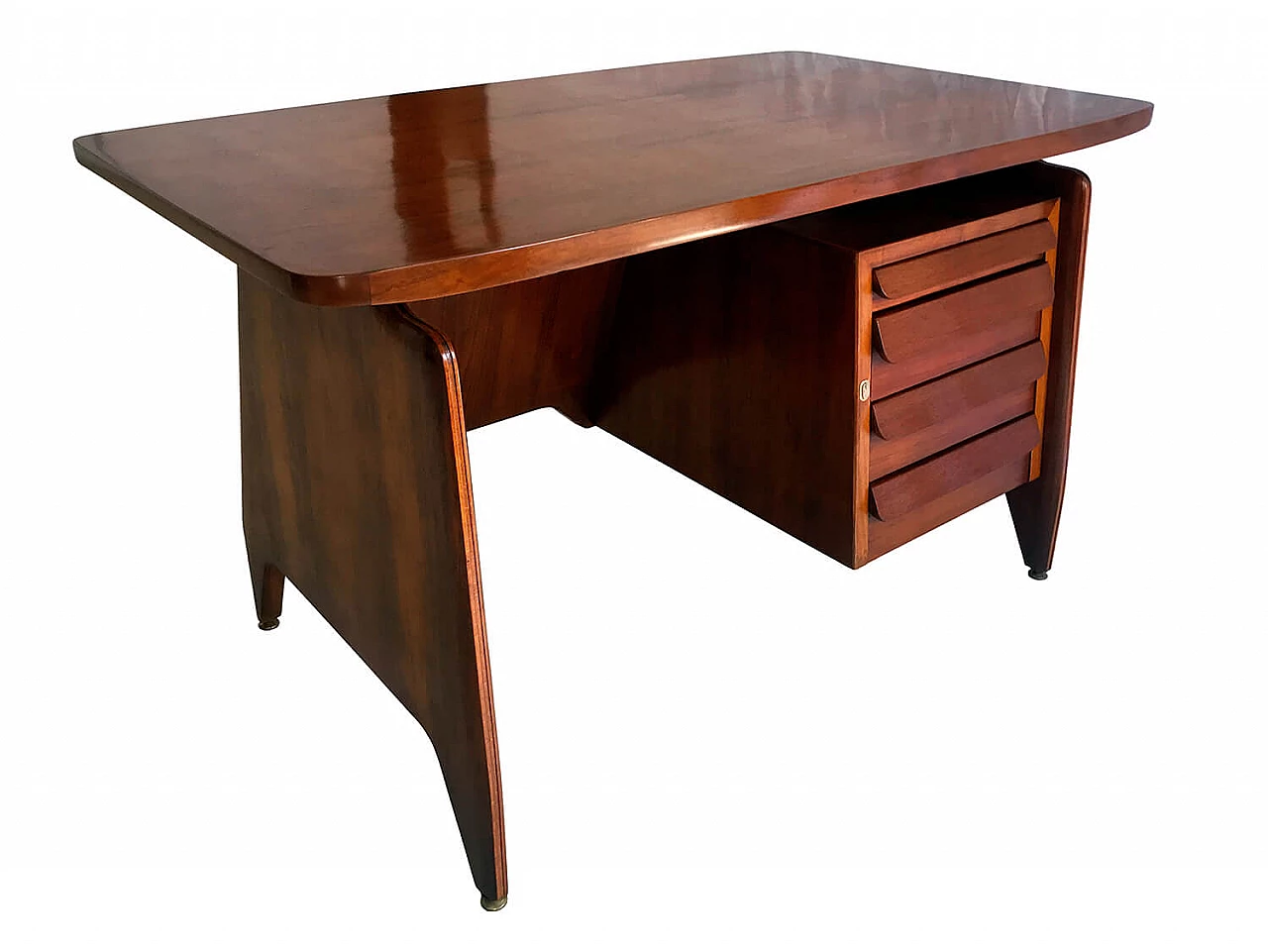 Teak desk by Vittorio Dassi, 1950 1124155