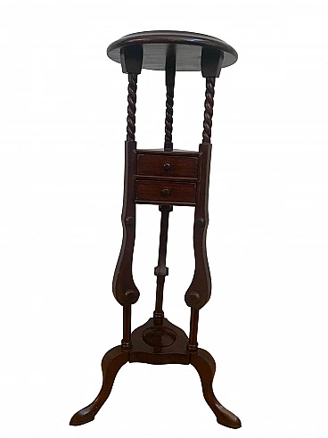 19th century mahogany plant carrier with drawers