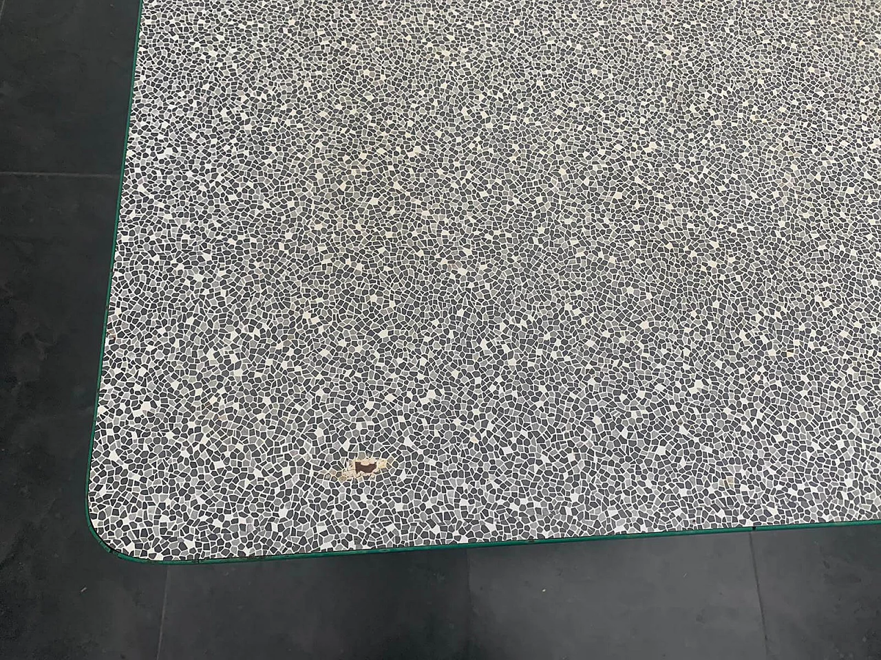 Cherry wood table with mosaic effect laminate top, 1950s 1124304