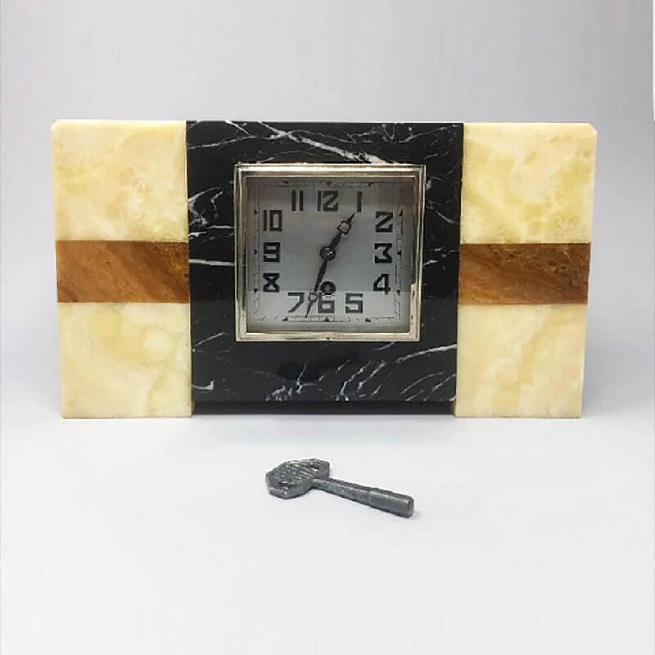 Art Deco French Marble Clock from Manufrance, 1930s 1124586