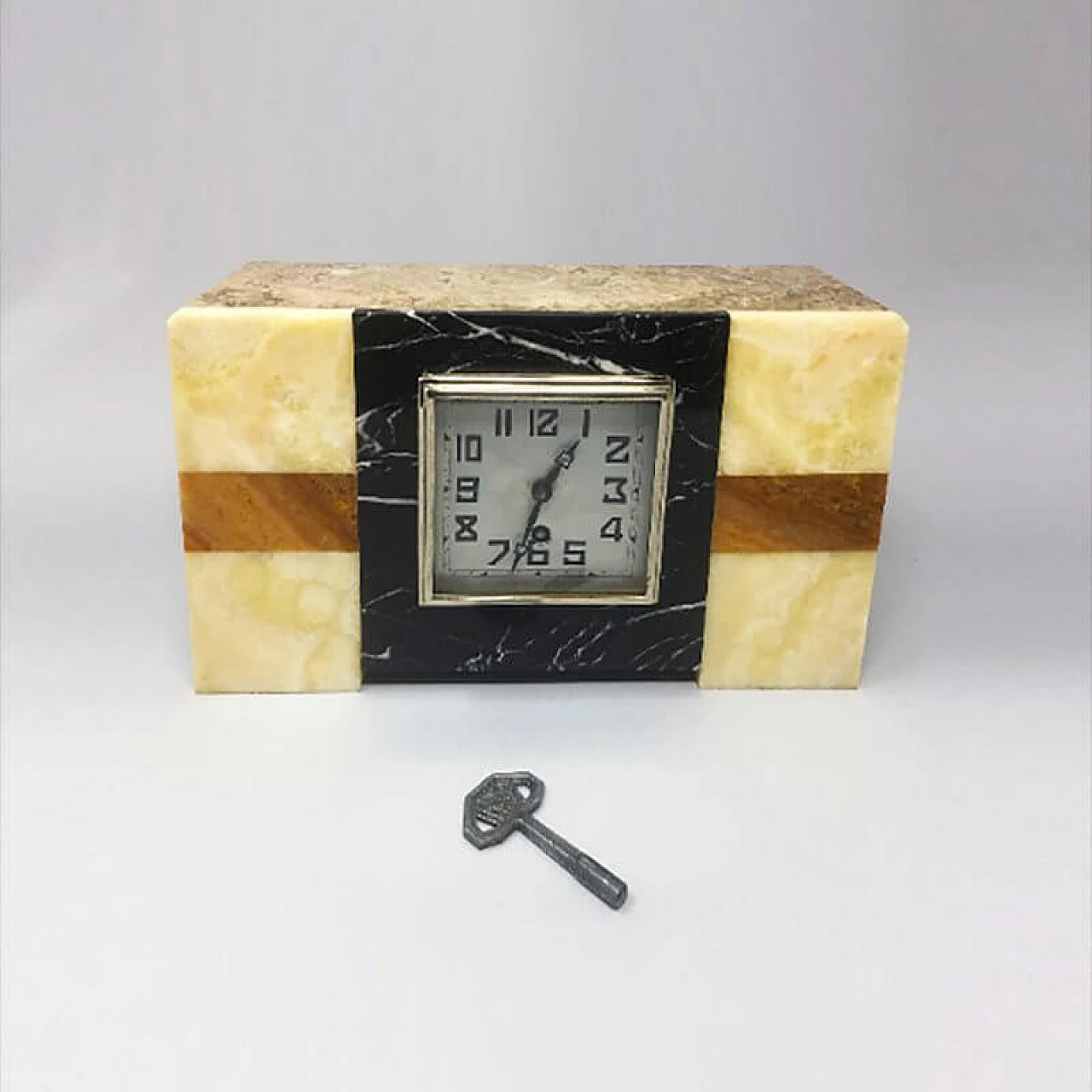 Art Deco French Marble Clock from Manufrance, 1930s 1124587