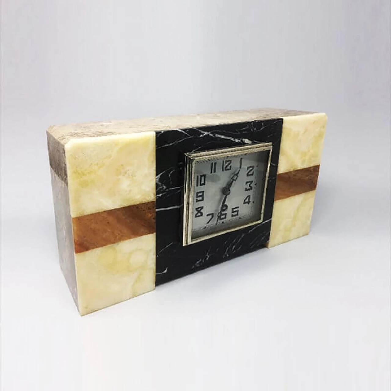 Art Deco French Marble Clock from Manufrance, 1930s 1124588