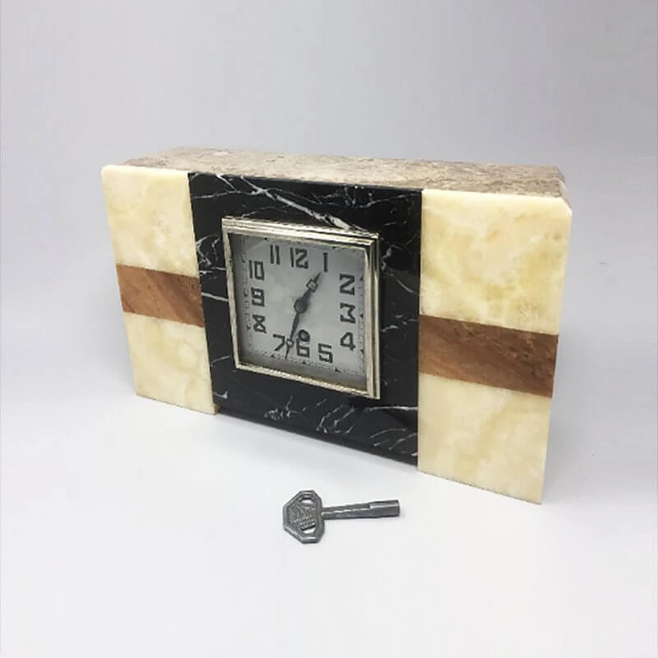Art Deco French Marble Clock from Manufrance, 1930s 1124589