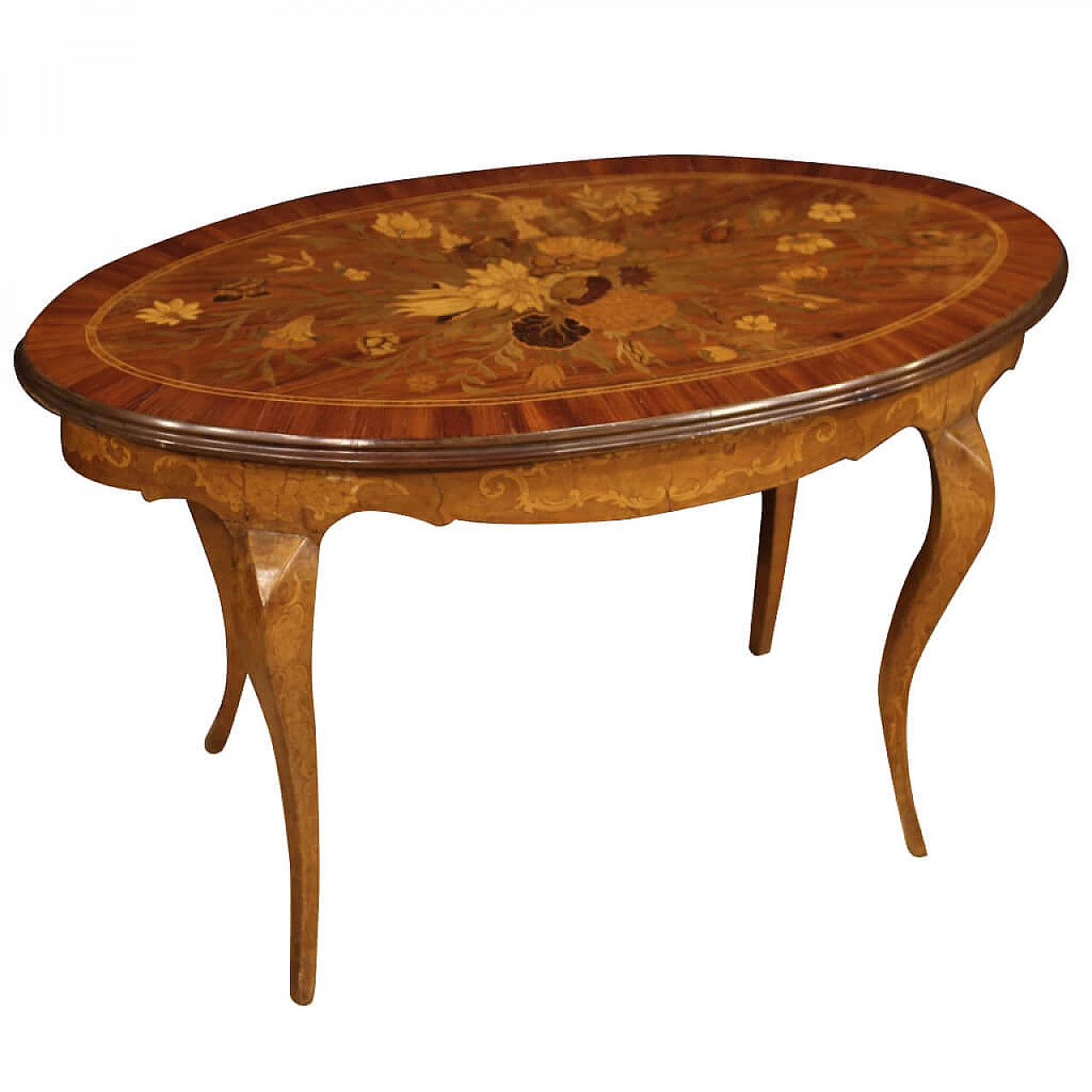 Italian inlaid wood coffee table 1124765