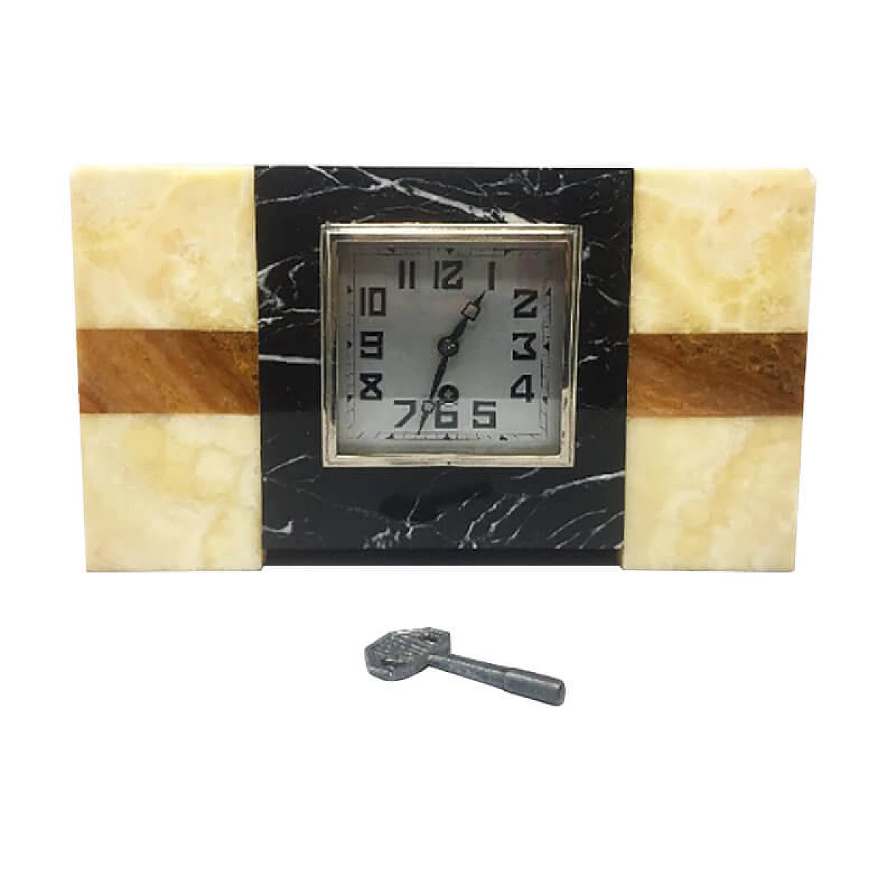 Art Deco French Marble Clock from Manufrance, 1930s 1124828