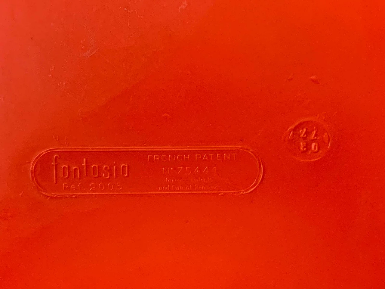 Sedia Fantasia in plastica intrecciata e struttura in metallo, anni '60 1126135