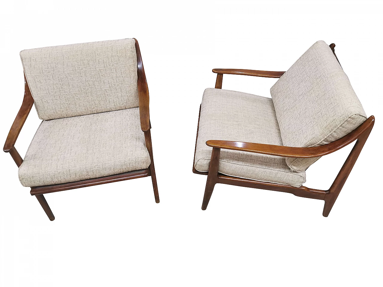 Coppia di poltrone danesi, anni '60 1126214