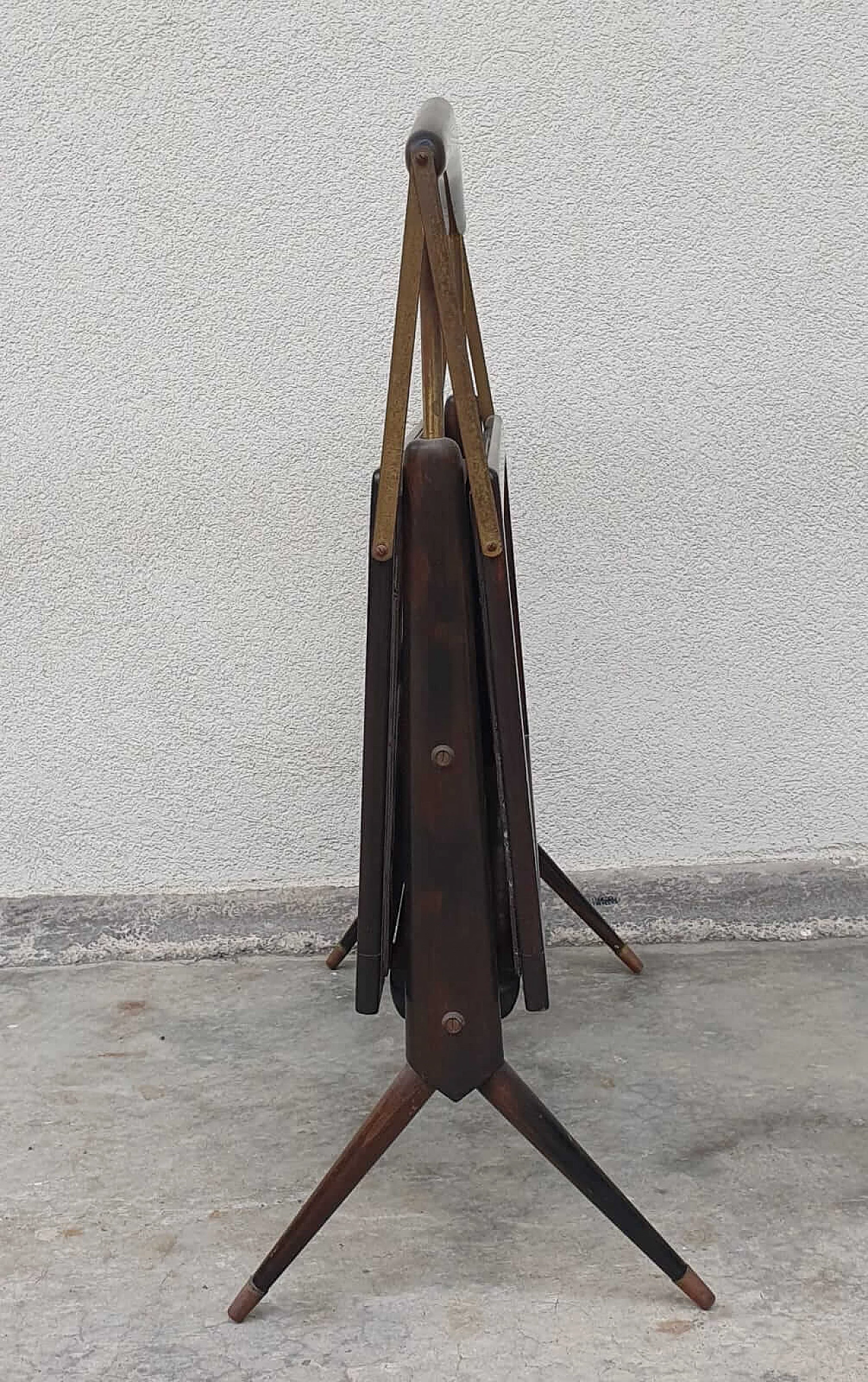 Magazine rack with print attributed to Ico Parisi, 1950s 1126252