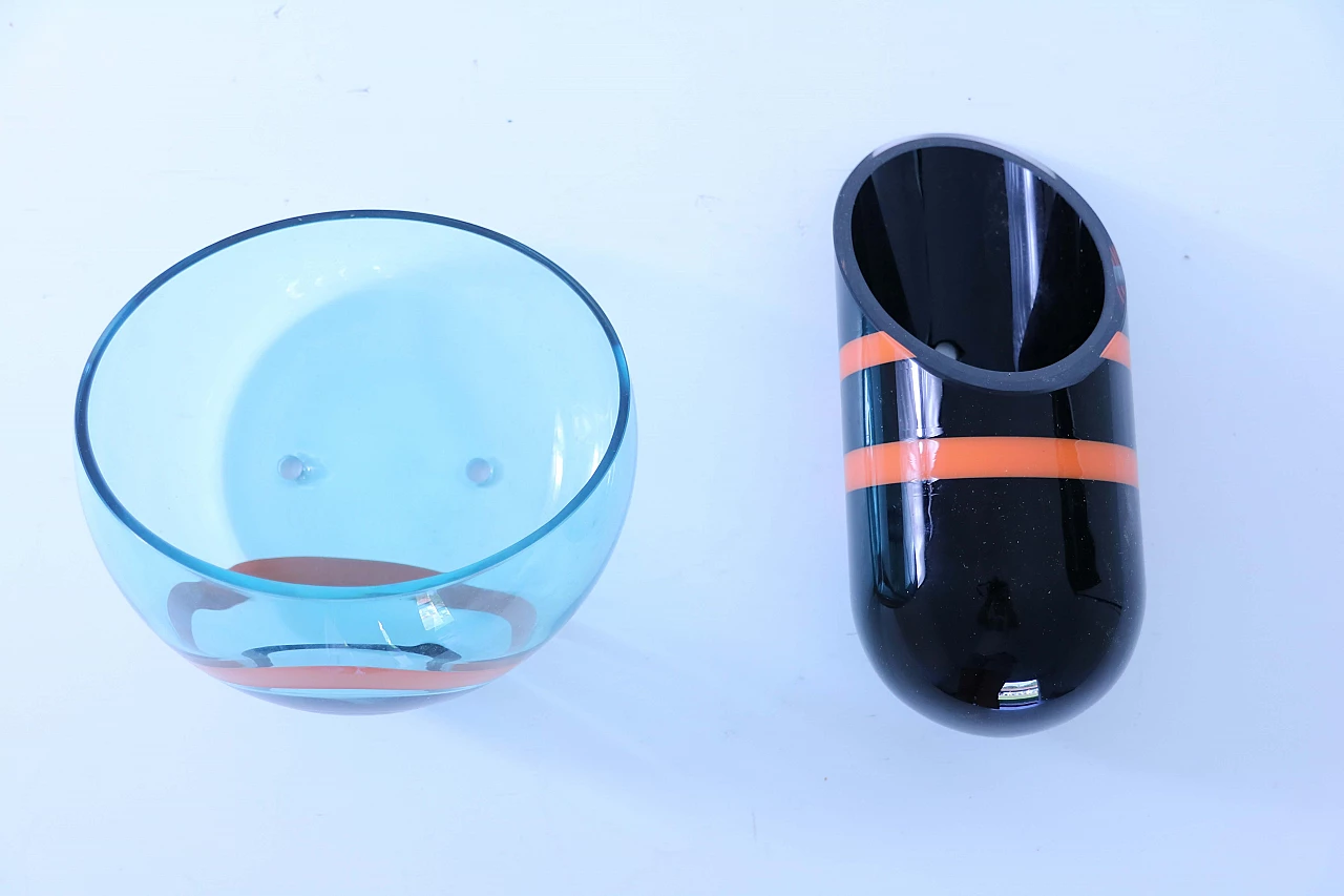 Set da bagno in vetro di Murano, anni '50 1126302