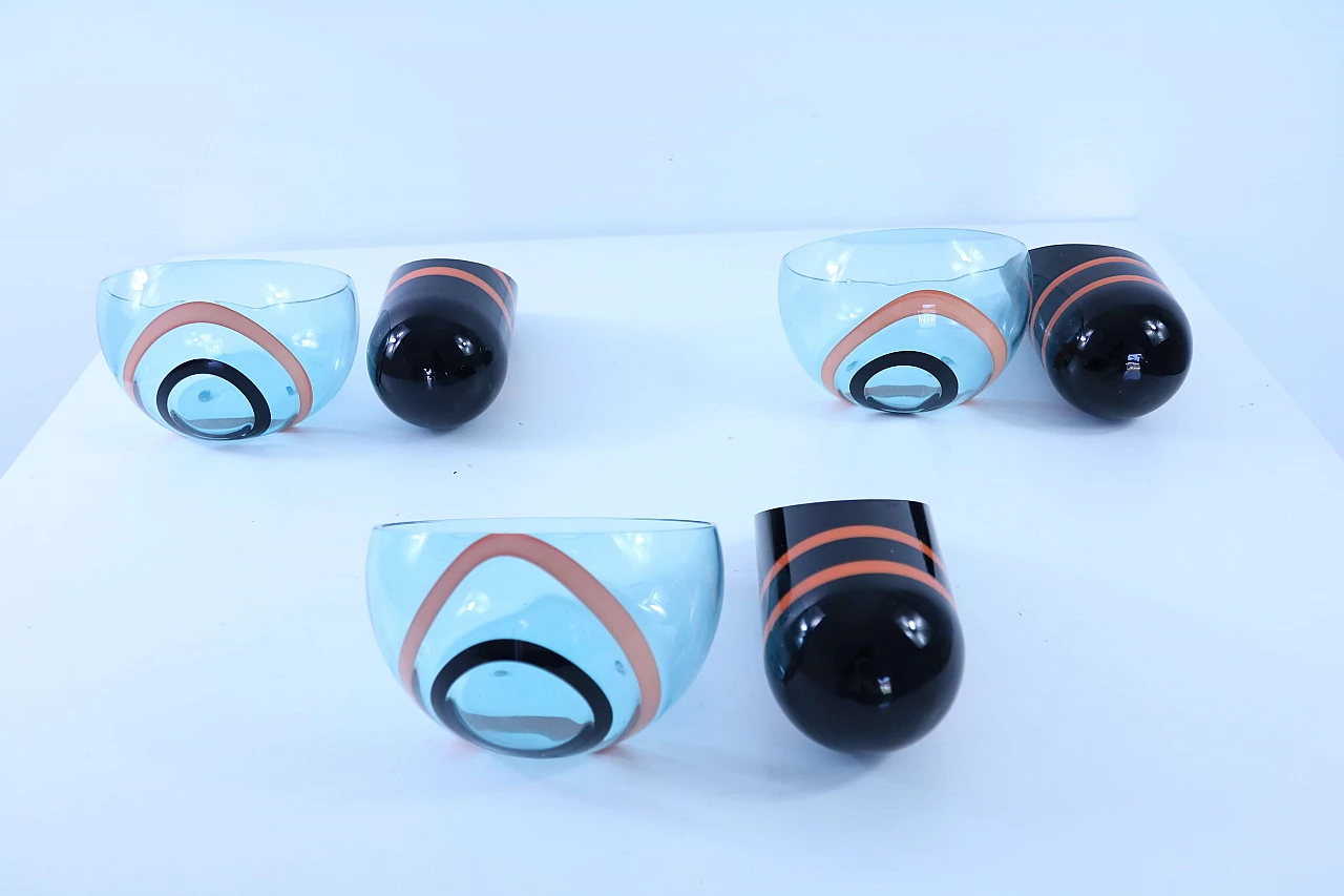 Set da bagno in vetro di Murano, anni '50 1126316