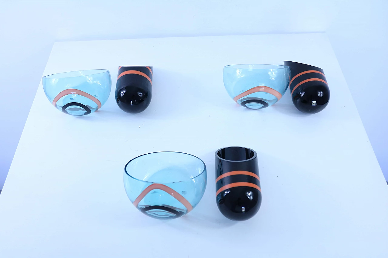 Set da bagno in vetro di Murano, anni '50 1126317