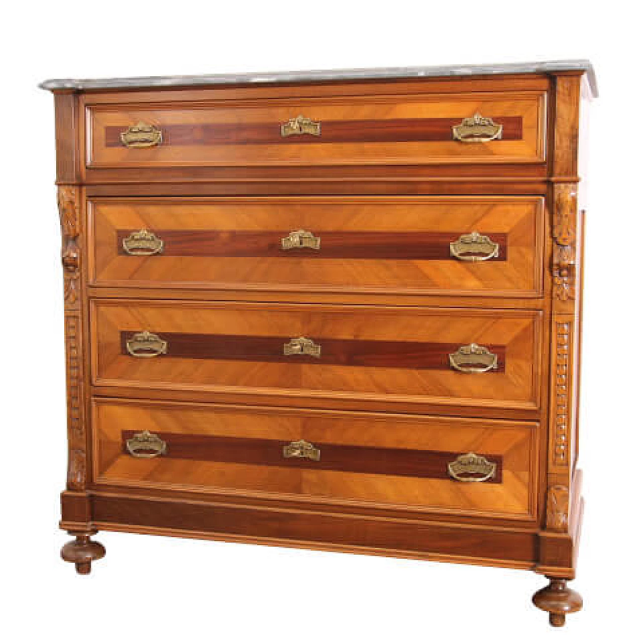 Comò toscano in noce, 1860 1126989