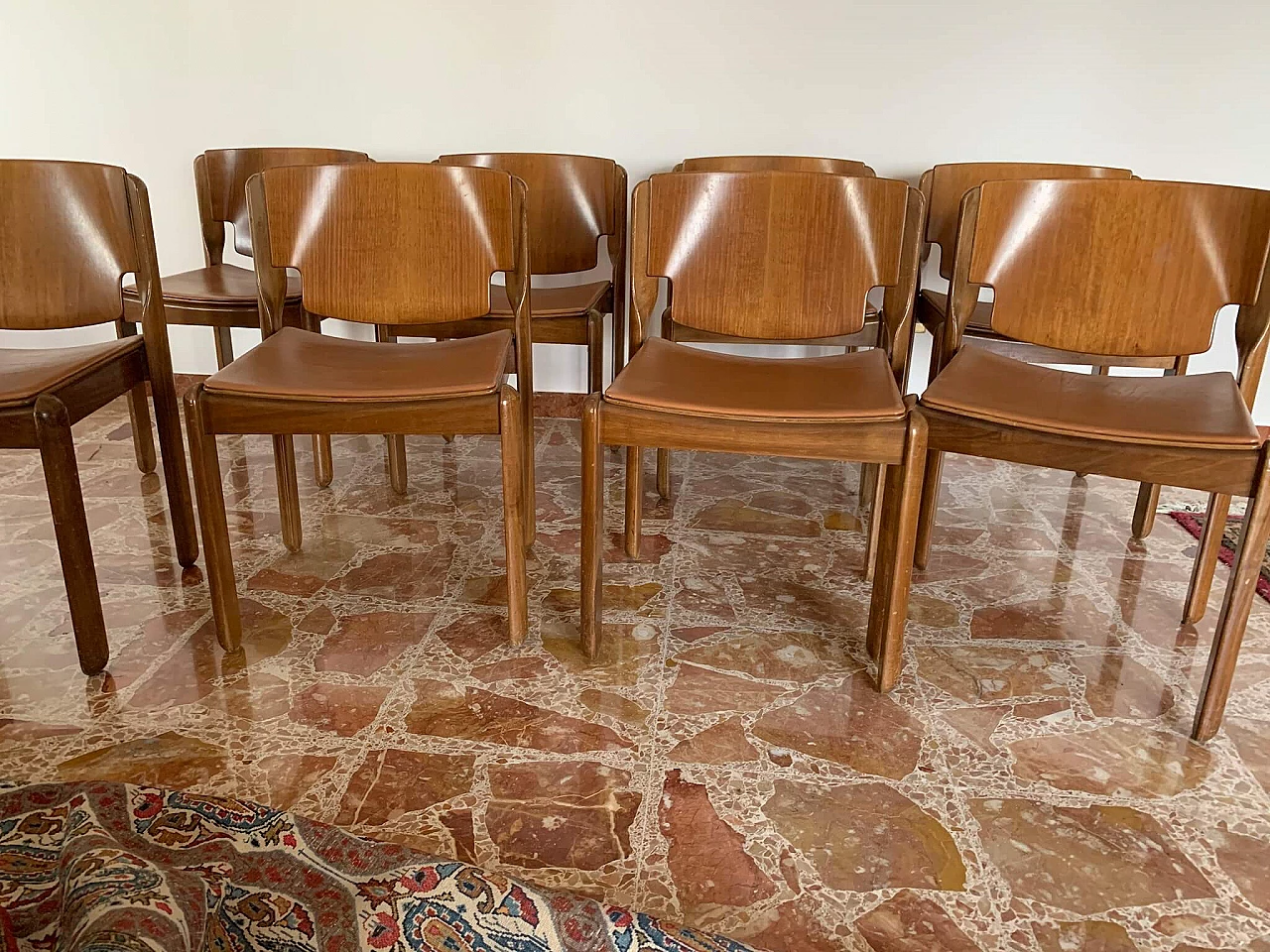 8 Sedie modello 122 di Vico Magistretti per Cassina, 1967 1127394