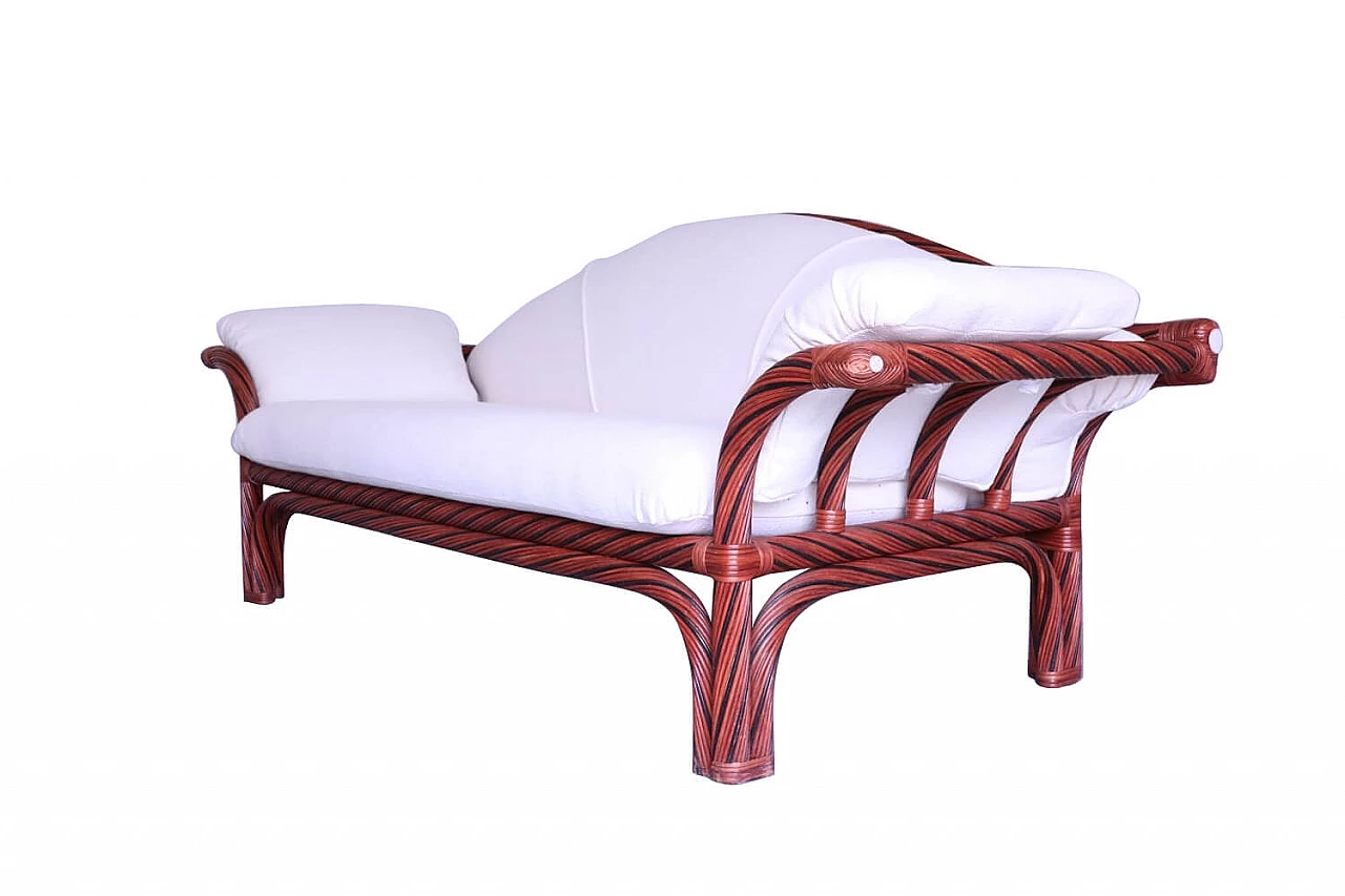 Bamboo sofa and fabric seat 1127401