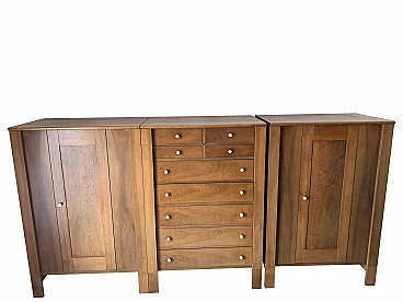 Bernini production, wooden wardrobe dresser, Italy, 60s